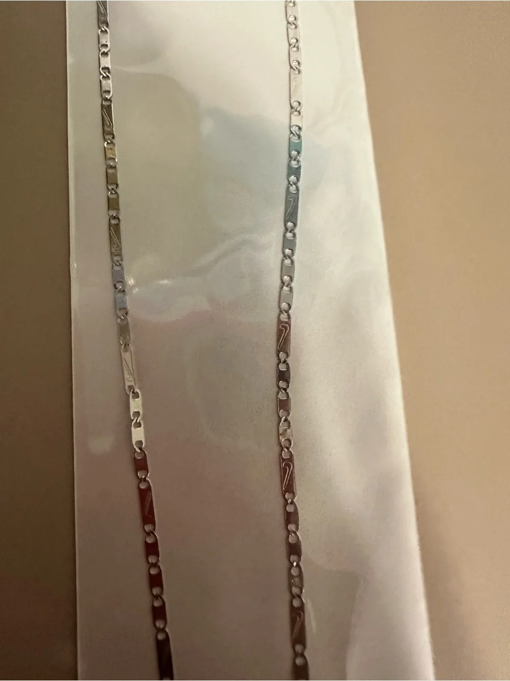 Mint Silver-Tone Rectangular Link Necklace - Mint
